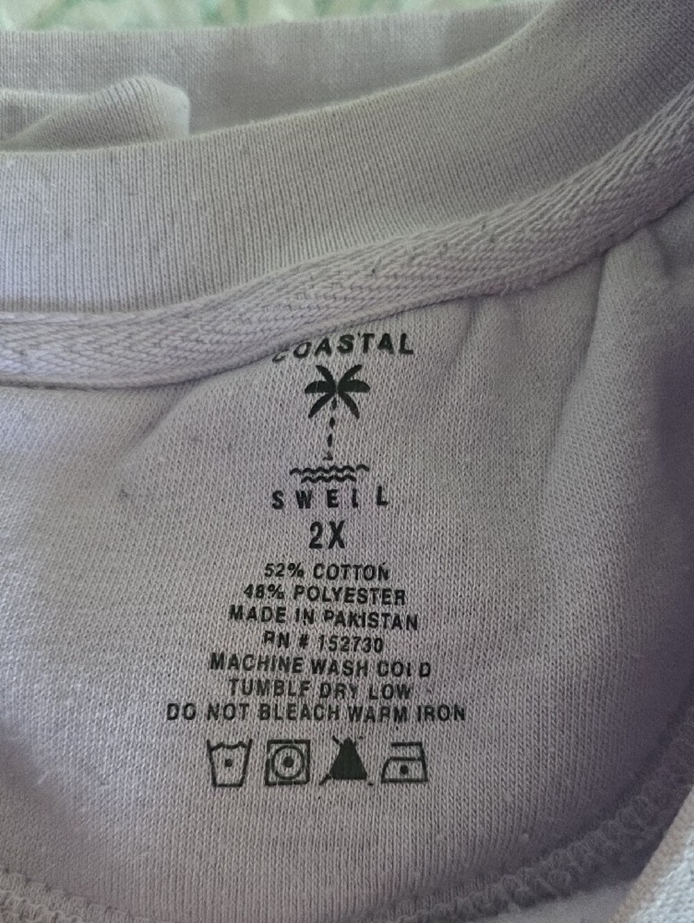 Topsail Island Lilac Crewneck Sweatshirt - Womens 2X - Picture 2 of 5